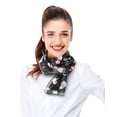 thumbnail image 4 of CBC Crown Women's Lightweight Bubbly Snowman Printed Christmas Themed Silk Feeling 13" x 60" Scarf, 4 of 4