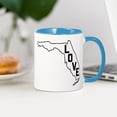 thumbnail image 3 of CafePress - Florida Love - 11 oz Ceramic Mug - Novelty Coffee Tea Cup, 3 of 4