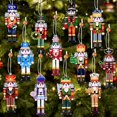 thumbnail image 1 of Cascanueces de Navidad, soldado, colgante de madera, adornos colgantes para árbol de Navidad, decoración navideña 2024 para el hogar, regalos de Año Nuevo 2025, 1 of 5