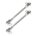 thumbnail image 1 of Jaw Turnbuckle, 2pcs Rustproof Turnbuckle Hook Firm Connection Easy Operation  For Marine M5,M4, 1 of 8