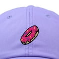 thumbnail image 2 of Dalix Donut Embroidered Mens Cotton Dad Hat Baseball Cap in Lavender, 2 of 5