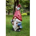 thumbnail image 1 of Estatua esculpida de gnomo de jardín Hi-Line Gift Ltd. 36 cm, 1 of 6