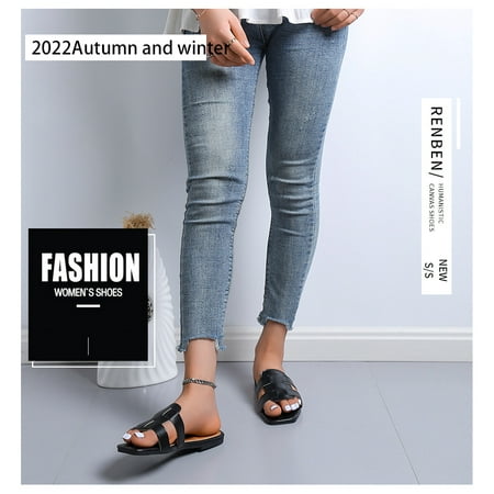 

BottleZi Women s casual shoes/slippers Summer Fashion Outwear Flat Bottom Slotted Women s Sandals and Slippers Women s Outdoor Holiday Sandals