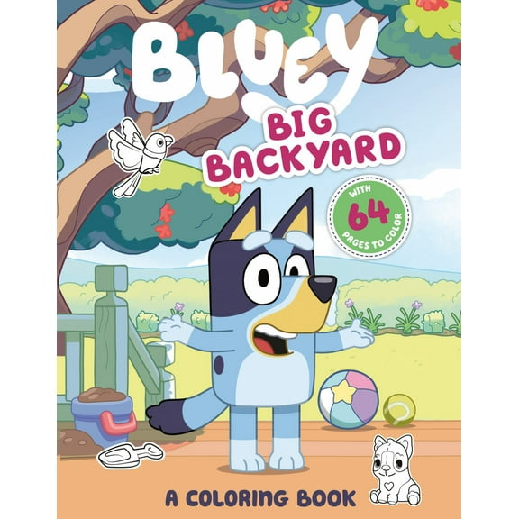 Bluey: Big Backyard: a Coloring Book, 64 pages (Paperback)