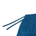 thumbnail image 6 of Jordan Manufacturing 48" x 18" Harlow Lapis Blue Crosshatch Rectangular Outdoor Settee Swing Bench Cushion with Ties, 6 of 12