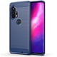 thumbnail image 1 of wonima11 Case for Motorola Edge+ (2020)/Motorola Edge Plus 2020 XT2061-3 Case, Carbon Fiber Shockproof Slim Silicone Rugged Soft TPU Back Phone Cover for Motorola Moto Edge+ 2020 Blue, 1 of 1