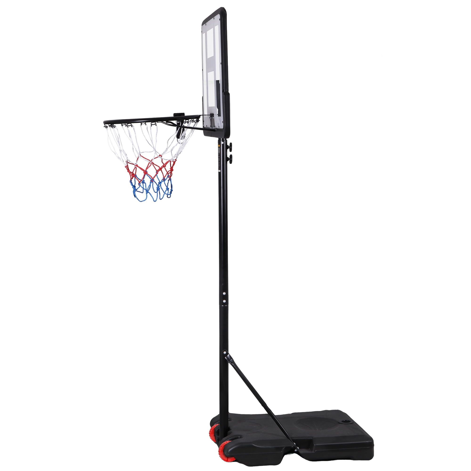 ZenSports 7.2-9.2ft Basketball Hoop System Height Adjustable PVC Backboard for Adult Kids