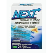 Next Cold & Flu Nighttime Relief Softgels, 24 count
