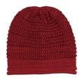 thumbnail image 3 of Knit Hats for Women Winter Knitting Skull Beanies Knit Chunky Snow Cap Snow Ski Skull Cap Warm Fleece Lined Chemo Headwear Soft Lightweight Turbans Office Christmas Gifts, 3 of 4