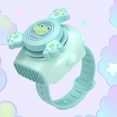 

Tiitstoy The Cute and Creative Gyroscopic Watch Fan Portable Small Fan Charging Mint Green