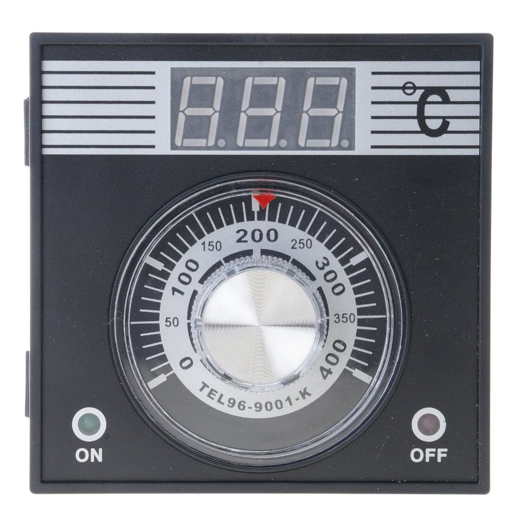 Switchable 0 to 400 °C Digital Temperature Controller Electronic Thermostat for BBQ Grill Smoker Oven Stove Beer Brewing