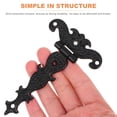 thumbnail image 5 of Raindrops  4 Pcs Vintage Small Hinges Antique Retro Decor Kitchen Cabinet Black, 5 of 8