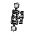thumbnail image 1 of Brazo universal con cabezal de bola doble, accesorio de trípode de metal con tornillos de 1/4 para luz de relleno de micrófono, luz de vídeo Hugo Brazo Universal, 1 of 10