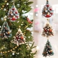 thumbnail image 2 of LanSuare 5Pcs Christmas Tree Hanging Ornaments, Acrylic Christmas Tree with Ball Pine Needles Pendant, Suitable for Courtyard, Lawn, Patio, Window, Outdoor Hanging Decoration, 2 of 2