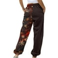 thumbnail image 6 of Rciityk Brown Christmas Sweatpants for Women Drawstring Xmas Tree Mooses Snowflake Print Fleece Joggers High Waist Baggy Athletic Pants with Pockets Gifts for Her, 6 of 6