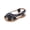 Black-03, variant on Owordtank Boys & Girls Leather Sport Sandals – Soft Closed Toe, Outdoor Beach Slip-On, Lightweight Water Shoes with Hook Buckle