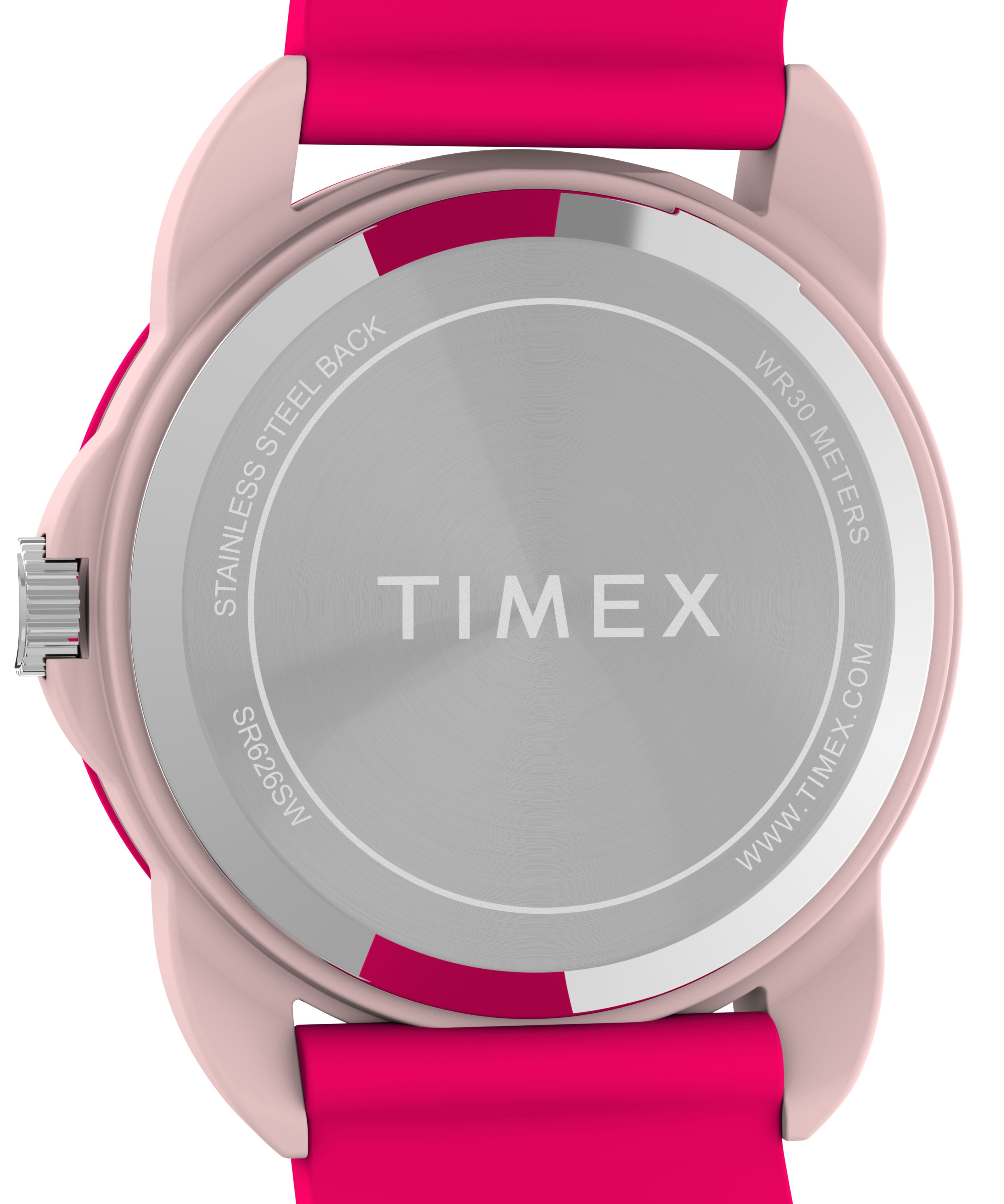 Timex Kids Analog 30mm Watch - Pink Strap White Dial Pink Case