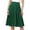 Green, variant on Riforla Womens Skirts Comfy Basic Solid Color Stretch A-Line Flared High Waist Knit Skirt Knee Length Skirt Army Green XXL