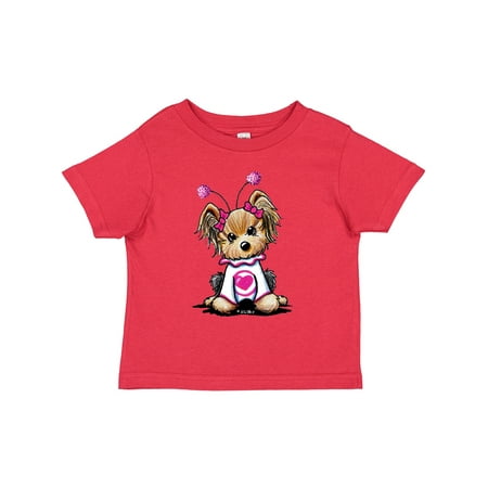 

Inktastic Love Bug Yorkie Boys or Girls Toddler T-Shirt