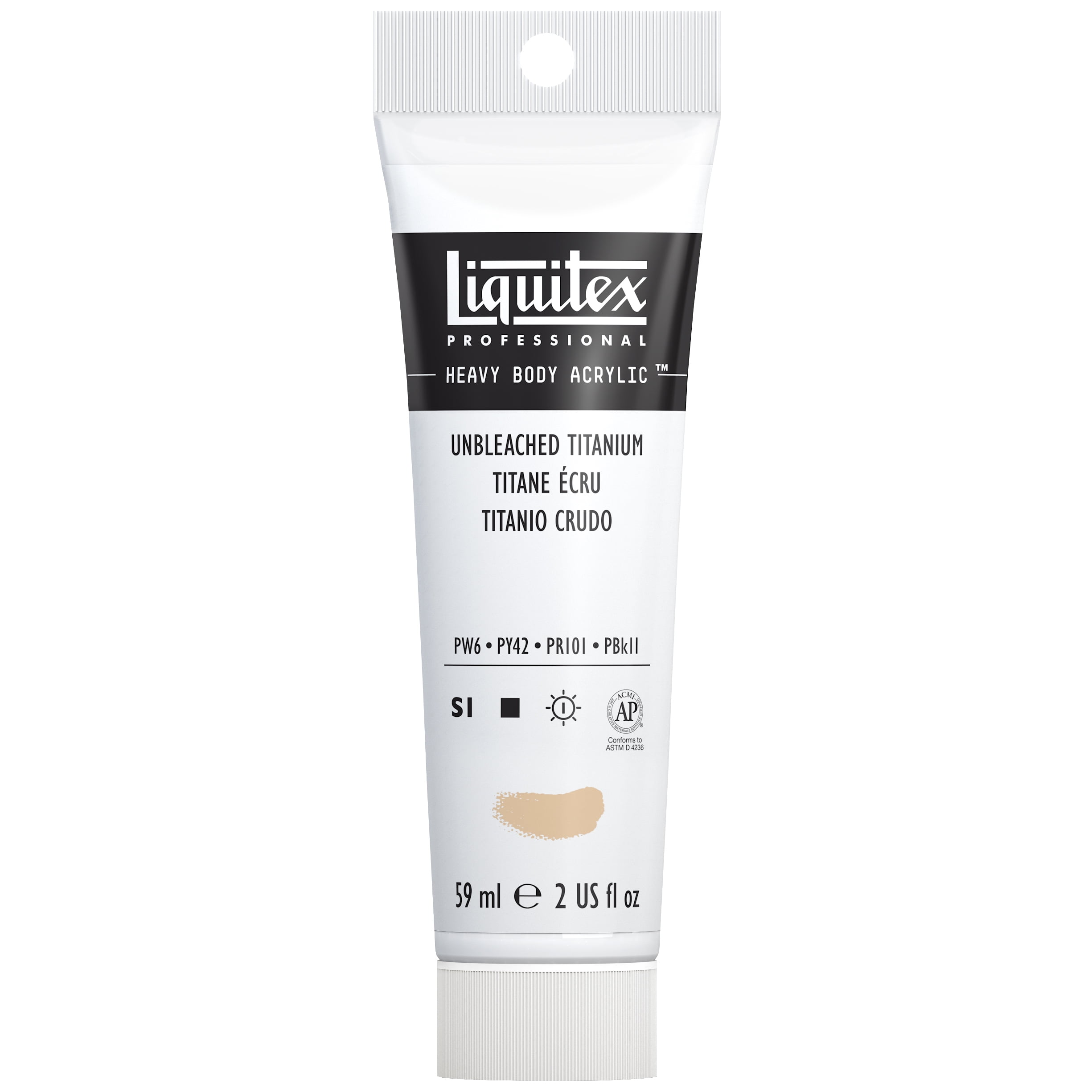 Liquitex Professional Heavy Body Acrylic Color, 2 oz. Tube, Unbleached Titanium White