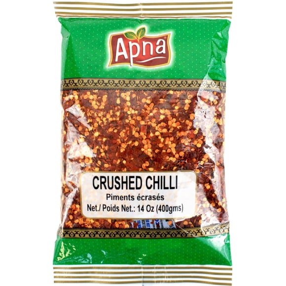 Apna - Crushed Red Chilli - 400g - 1ct - Bold Texture & Fiery Kick (1ct)