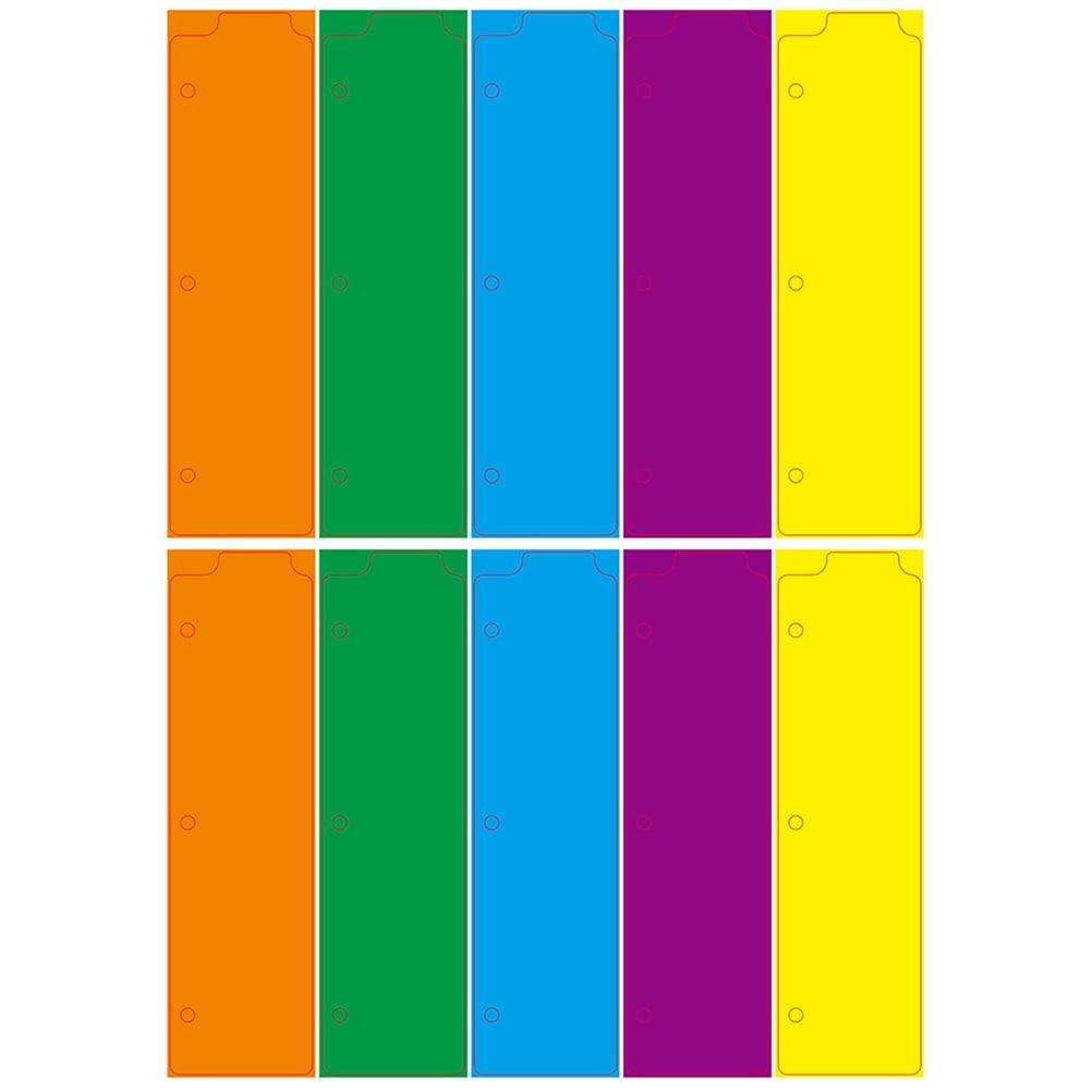 SHISUYAN 10Pcs Notebook Dividers Colored Binder Dividers Small Notebook Binders Detachable Small Index Pages