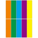 SHISUYAN 10Pcs Notebook Dividers Colored Binder Dividers Small Notebook Binders Detachable Small Index Pages