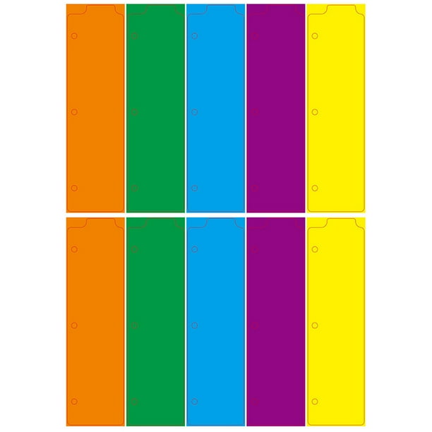 10 Uds. Separadores de carpetas, Mini páginas de carpeta, separadores de carpetas para cuadernos, separadores de álbumes de recortes, separadores de pestañas de archivos