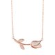 thumbnail image 1 of Collar de ópalo con forma de rosa chapado en oro rosa/blanco de 18 quilates para mujer, 1 of 1