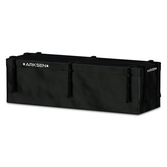 ARKSEN 14 Cubic Car Rooftop Cargo Carrier 500D PVC Luggage Storage Bag (62.2"x 21.26"x 18.11") with Waterproof Zipper, 6 Buckles, 10 Straps, Anti-Slip Mat, 6 Door Hooks All Vehicles with/Without Rack