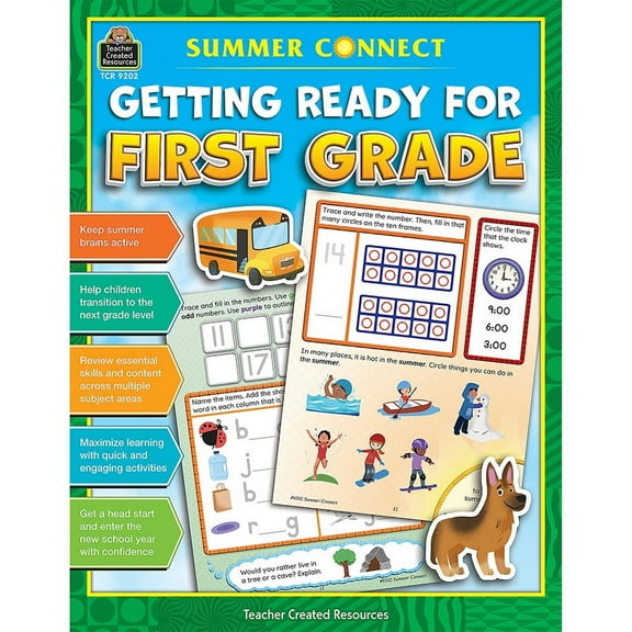 Teacher Created Resources Summer Connect: Getting Ready for First Grade (TCR 9202)