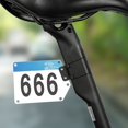 thumbnail image 2 of Bicycle Racing Number Plate Bike Triathlon Racing Cards Holder Number Plate Bracket Clip Fixed Strap For Cycling Mtb Bicycle, 2 of 12