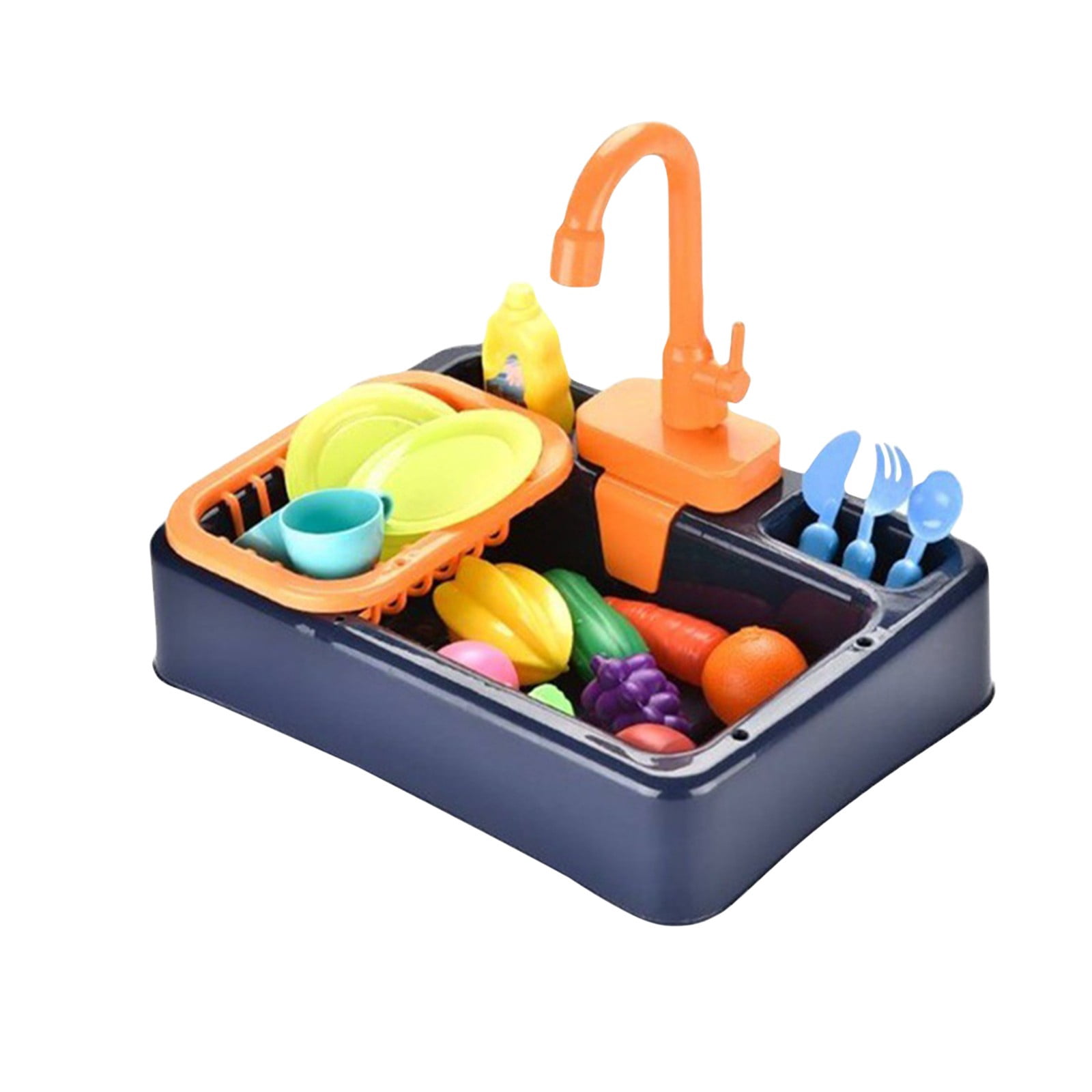 FEIJIBA Analog Electric Dishwasher Sink Children's Role Playing Kitchen Set Toys