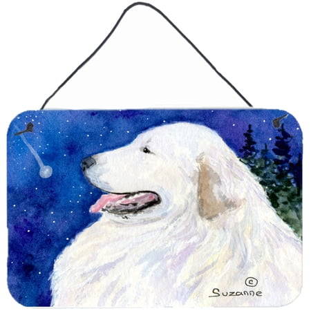 Carolines Treasures SS8774DS812 Great Pyrenees Indoor Aluminum Metal Wall or Door Hanging Prints 8 x 12 Multicolor