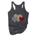 thumbnail image 3 of Cadeaux pour Maman Femmes Grande Taille Été Imprimé Animal Col Rond Sans Manches T-Shirt Haut Débardeur, 3 of 6