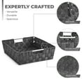thumbnail image 6 of Sorbus Set of 9 Large Storage Baskets for Organizing, Mesh Hand-Woven Basket, Linen Closet Organizers and Storage, Organizer Storage Baskets for Shelves, Organizers and Storage (Gray), 6 of 7