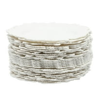 Set of 24 - 12.6 inch Charger Plates,Round Reef Plate Chargers for Dinner Plates,Table Setting, Wedding,Party Elegant Decoration Place mats (White)