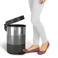 thumbnail image 4 of nu steel Stainless Steel Step Garbage Trash Can with Lid: 5 liter/1.32 gal for the Kitchen, Bathroom, Bedroom, Patio, RV – 3 tone finish STP-TR01, 4 of 4