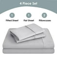 thumbnail image 5 of HURBANE HOME Decor 4 Pieces Solid Bed Sheet Set - 2600 Series, Soft Cooling Sheets & Pillowcases Without Fillers, Hotel Luxury, Classic Collection With 16" Deep Pocket, Shrink & Fade Resistant, 5 of 9