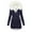 Navy, variant on Women's Designer Warm Winter Parka Quilted ed Long Coat Jacket- Fleece Lined Body Zip Pockets Womens Long Fur Trimmed ed Padded Puffer Parka Ladies Winter Jacket Coat