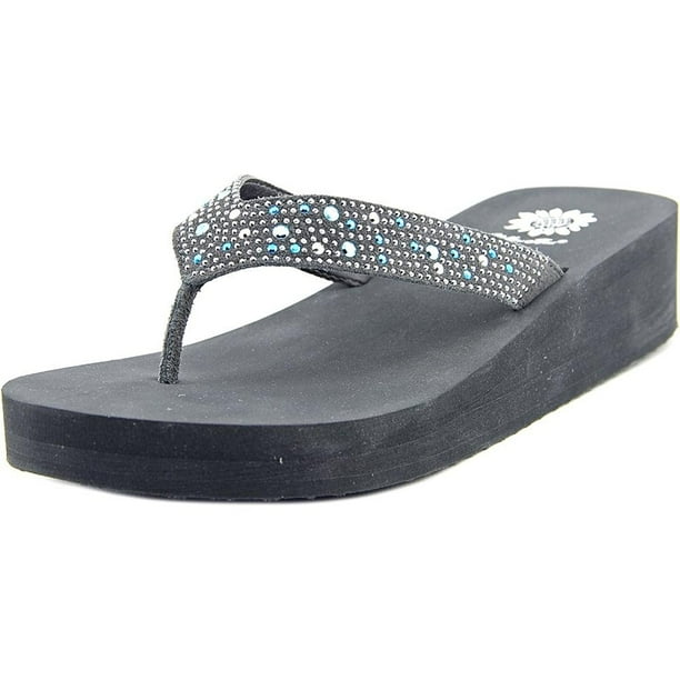 yellow flip flops for women