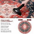 thumbnail image 5 of Softlife Oriental Traditional Area Rug for Living Room Durable Washable Persian Carpet Non Slip Boho Rugs for Bedroom,5'x5', Red, 5 of 6