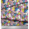 thumbnail image 3 of Soimoi polyester Crepe Fabric Floral & Paisley Printed Craft Fabric by the Yard 52 Inch Wide, 3 of 3