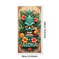 thumbnail image 3 of Wooden Carving Tropical Banner Tropical Leaves Aloha Celebration Banner for Summer Party Luau Decoration Beach Event, 3 of 7