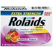 Warner Lambert Rolaids Antacid/Calcium Supplement, 30 ea