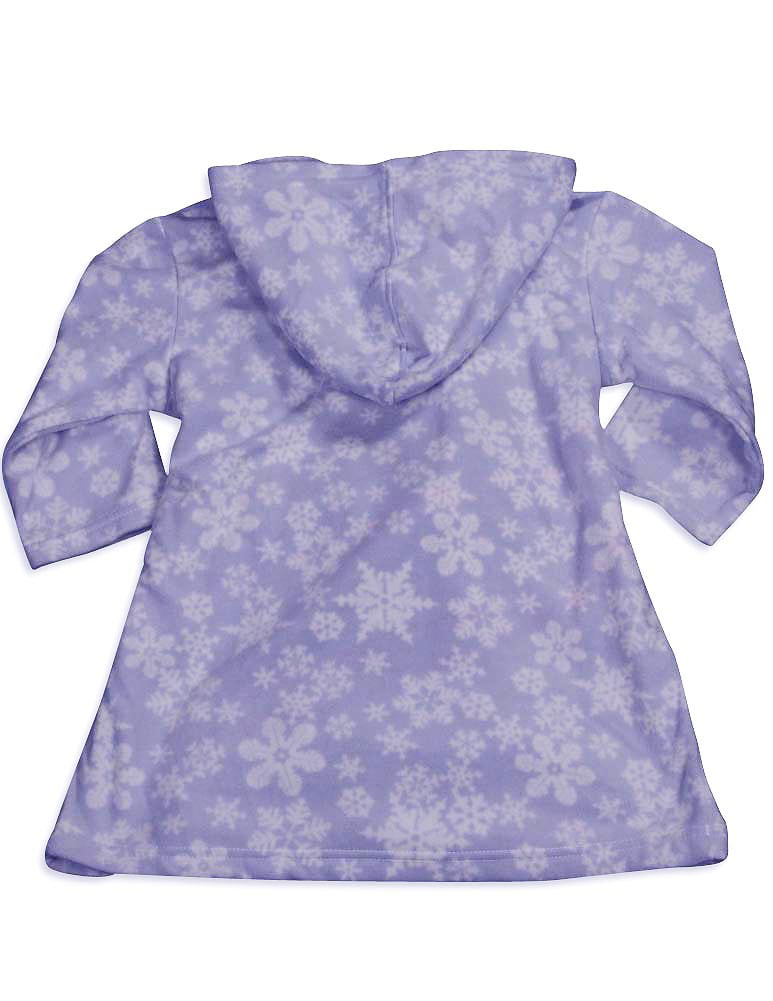 Baby Girls Fleece Snowflake Robe Violet Lavender Blue 32889-9-12Months Pegasus