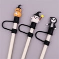 thumbnail image 6 of THLKIF Halloween Straw Toppers, Halloween Straw Cover Cap for Cup, Halloween Style Cute Silicone Straw Drinking Tips Covers, Ghost Pumpkin Straw Accessories for Home Party Accessories (30&40 Oz), 6 of 7