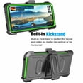 thumbnail image 6 of Tekcoo Cases for Motorola Moto G Power 5G 2024, [Buit-in Screen Protector] Combo Holster Belt Clip [Heavy Duty] [Kickstand] Full-Body Rugged Holster Case -Green, 6 of 9