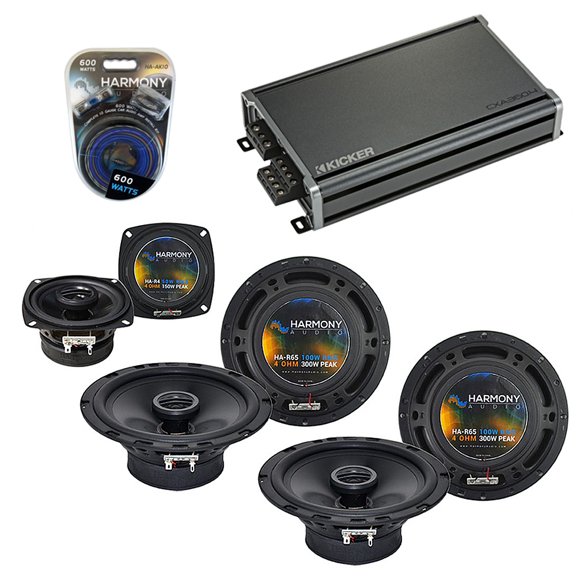 Fits Volvo XC 90 02-11 OEM Speaker Replacement Harmony (2) R65 R4 & CXA360.4 Amp