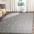 thumbnail image 2 of Safavieh Dhurries Grey Contemporary Rug - Square 6', 2 of 2